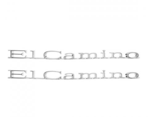 Trim Parts 70 El Camino Front Fender Emblem, El Camino, Pair 4875
