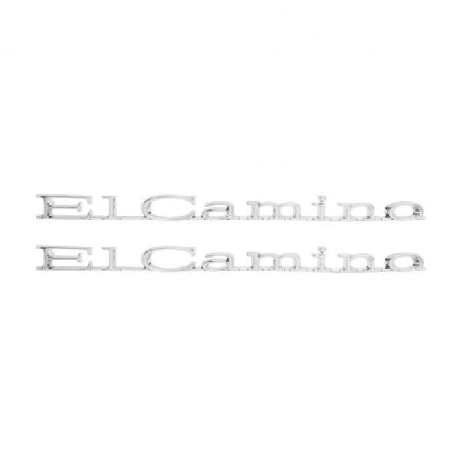 Trim Parts 67 El Camino Rear Quarter Emblem, El Camino, Pair 4837