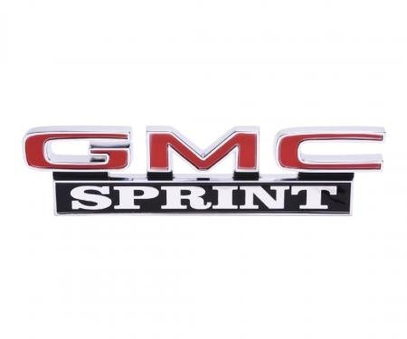 Trim Parts 71-72 GMC Truck Tailgate Emblem, GMC Sprint, Each 9879