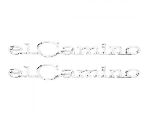 Trim Parts 68-69 El Camino Rear Quarter Emblem, El Camino, Pair 4850