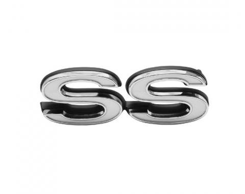 Trim Parts 73 Chevelle Rear Panel Emblem, SS, Each 4756