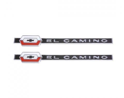 Trim Parts 64 El Camino Rear Quarter Emblem, El Camino, Pair 4815