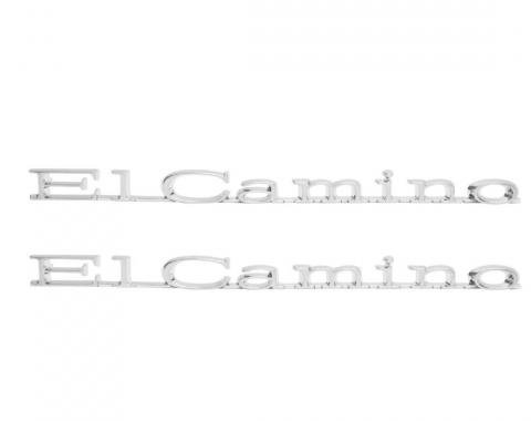 Trim Parts 71-75 El Camino Front Fender Emblem, El Camino, Pair 4876