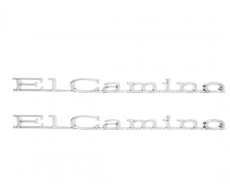 Trim Parts 71-75 El Camino Front Fender Emblem, El Camino, Pair 4876