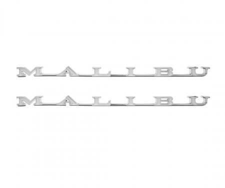 Trim Parts 70 Chevelle Front Fender Emblem, Malibu, Pair 4673