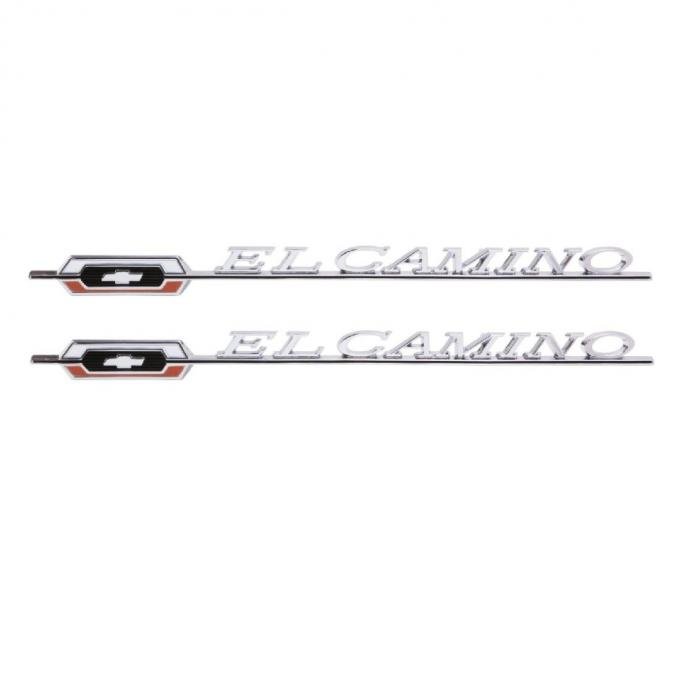 Trim Parts 66 El Camino Rear Quarter Emblem, El Camino, Pair 4841