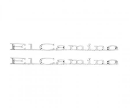 Trim Parts 67 El Camino Rear Quarter Emblem, El Camino, Pair 4837