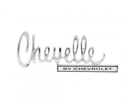 Trim Parts 70 Chevelle Trunk Lid Emblem, Chevelle By Chevrolet, Each 4676