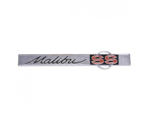 Trim Parts 65 Chevelle Trunk Emblem, Malibu SS, Each 4215