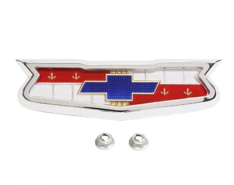 Trim Parts 60 Full-Size Chevrolet Trunk Emblem Assembly, 283 V-8, Each 2091