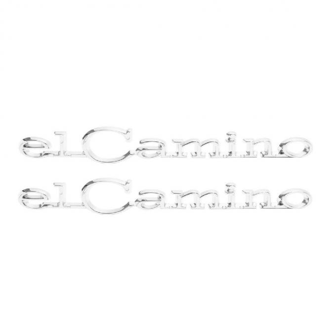 Trim Parts 68-69 El Camino Rear Quarter Emblem, El Camino, Pair 4850