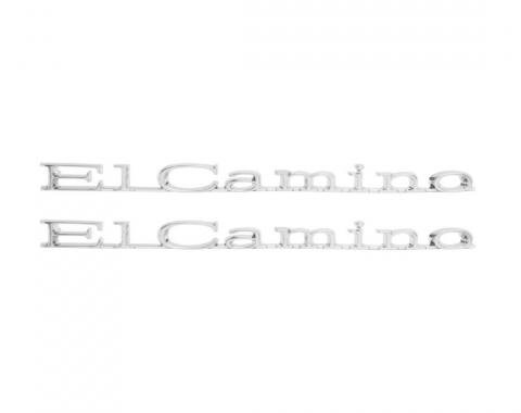 Trim Parts 67 El Camino Rear Quarter Emblem, El Camino, Pair 4837