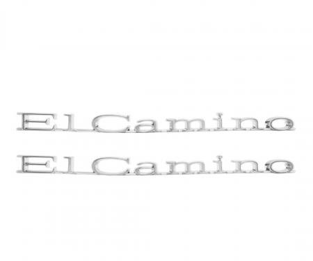 Trim Parts 70 El Camino Front Fender Emblem, El Camino, Pair 4875