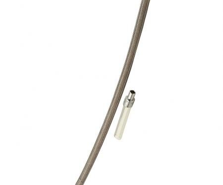 Mr. Gasket Automatic Transmission Dipstick & Tube, Braided Stainless Steel 9704G