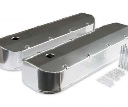 Mr. Gasket Fabricated Aluminum Valve Covers with Breather Holes, Long Bolt 6822G