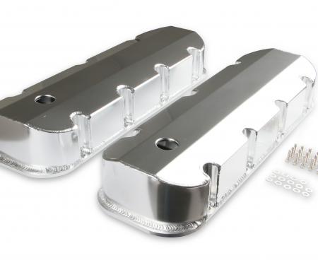 Mr. Gasket Fabricated Aluminum Valve Covers with Breather Holes, Short Bolt 6830G