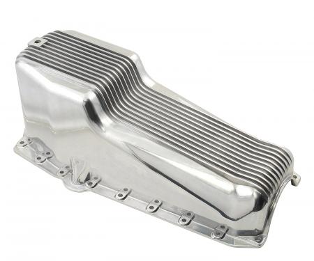 Mr. Gasket Oil Pan, Finned Polished Aluminum 5415