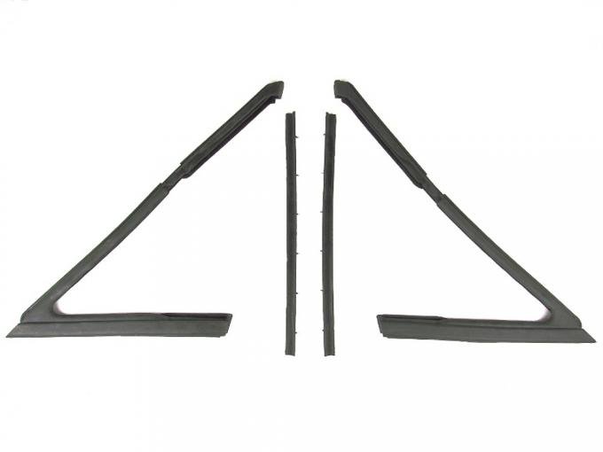 Precision Vent Glass Weatherstrip Seal Kit, Left and Right 4 Piece Kit, Fits 2 Door Sedans VWK 1210 66
