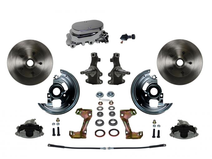 Leed Brakes Manual 2" Drop Spindle Kit with Plain Rotors and Zinc Plated Calipers FC1003-F05