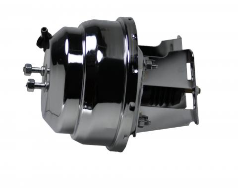 Leed Brakes 8 inch dual power brake booster with bracket (Chrome) 4N