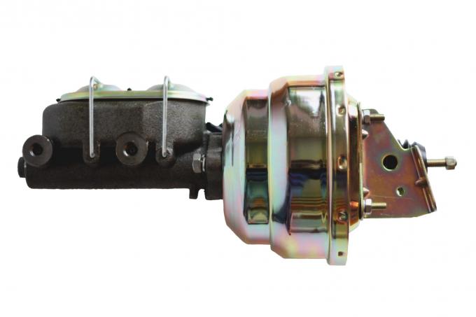 Leed Brakes 8 inch dual power booster, 1 inch bore master (Zinc) 1M3