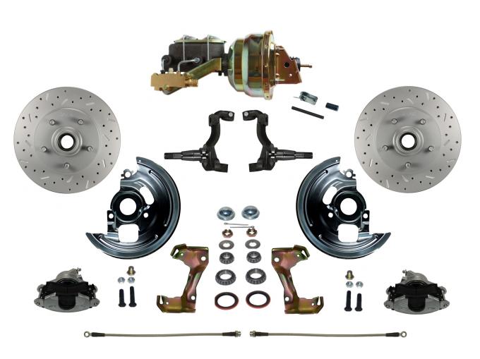 Leed Brakes Power Front Kit with Drilled Rotors and Zinc Plated Calipers FC1002-M1A1X