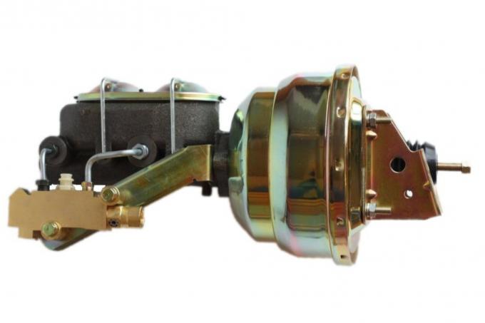 Leed Brakes 8 inch dual power booster, 1-1/8 inch bore master disc/drum (Zinc) 1M1A1