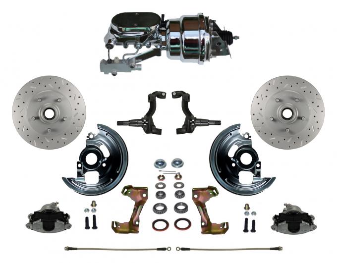 Leed Brakes Power Front Kit with Drilled Rotors and Zinc Plated Calipers FC1002-L6B4X