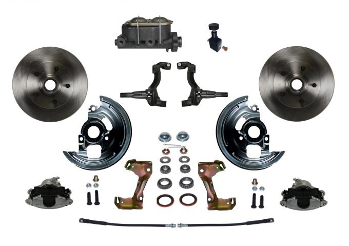 Leed Brakes Manual Front Kit with Plain Rotors and Zinc Plated Calipers FC1002-305