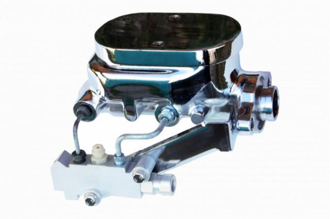 Leed Brakes Manual Hydraulic Kit with pre-bent lines and disc/disc valve (Chrome) FC1011HK