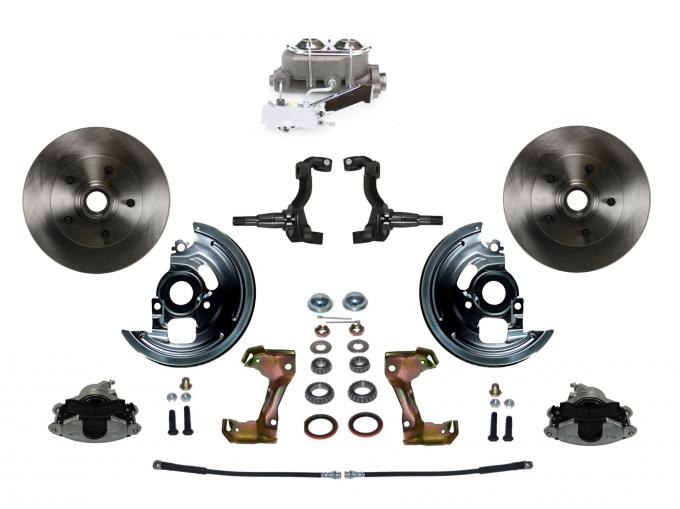 Leed Brakes Manual Front Kit with Plain Rotors and Zinc Plated Calipers FC1002-EA1