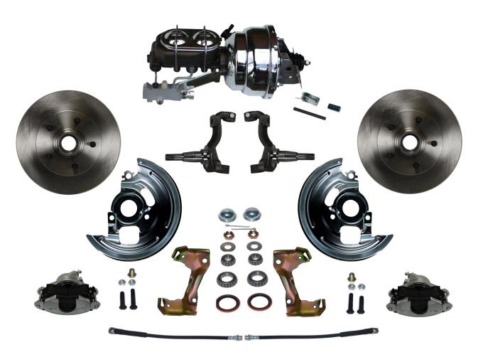 Leed Brakes Power Front Kit with Plain Rotors and Zinc Plated Calipers FC1002-NBB4
