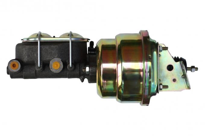 Leed Brakes 7 inch dual power booster, 1-1/8 inch bore master (Zinc) 1K1