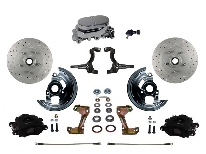 Leed Brakes Manual Front Kit with Drilled Rotors and Black Powder Coated Calipers BFC1002-F05X