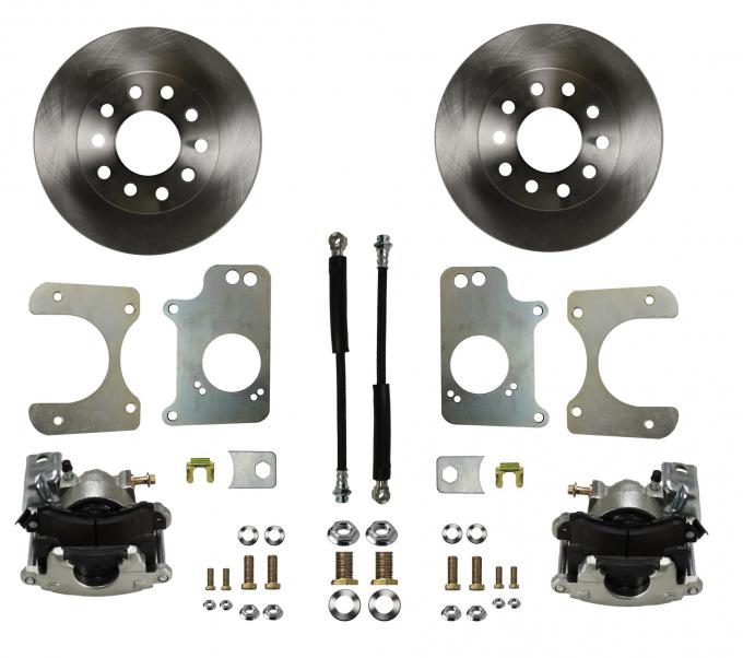 Leed Brakes Rear Disc Brake Kit with Plain Rotors and Zinc Plated Calipers RC1008