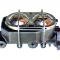 Leed Brakes 9 inch power booster, 1-1/8 inch bore master adjustable valve (Chrome) 2FB