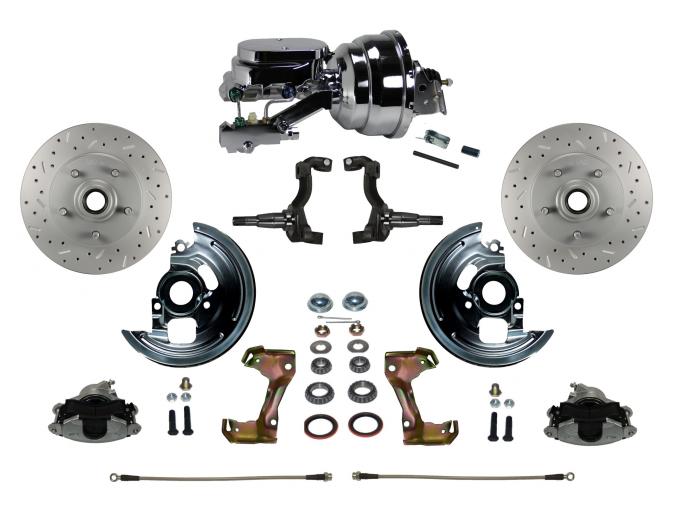 Leed Brakes Power Front Kit with Drilled Rotors and Zinc Plated Calipers FC1002-N6B2X