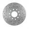 Leed Brakes Rear Disc Brake Kit with Drilled Rotors and Red Powder Coated Calipers RRC1001X