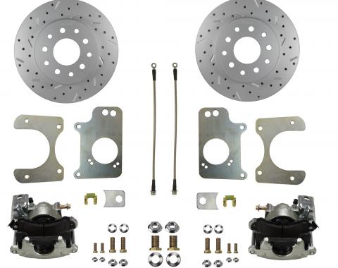 Leed Brakes Rear Disc Brake Kit with Drilled Rotors and Zinc Plated Calipers RC1008X