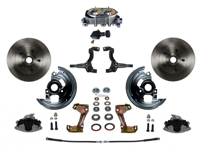 Leed Brakes Manual Front Kit with Plain Rotors and Zinc Plated Calipers FC1002-E05