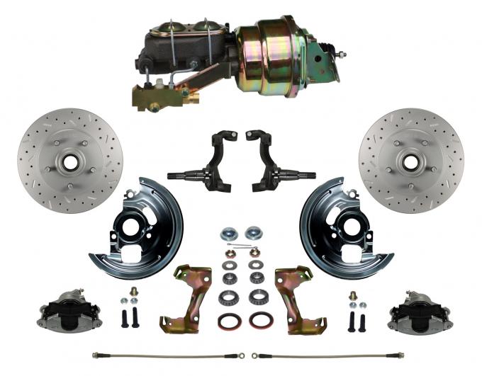 Leed Brakes Power Front Kit with Drilled Rotors and Zinc Plated Calipers FC1002-K1A3X