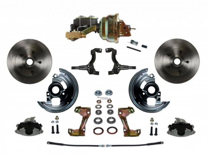Leed Brakes Power Front Kit with Plain Rotors and Zinc Plated Calipers FC1002-M1A3