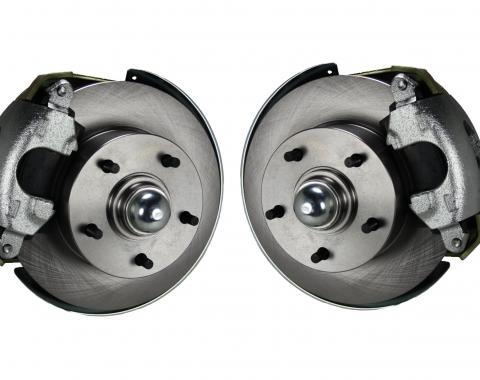 Leed Brakes Spindle Kit with Plain Rotors and Zinc Plated Calipers FC1002SM