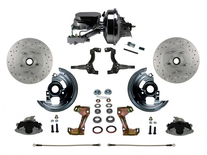 Leed Brakes Power Front Kit with Drilled Rotors and Zinc Plated Calipers FC1002-F6B4X
