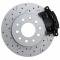 Leed Brakes Rear Disc Brake Kit with Drilled Rotors and Black Powder Coated Calipers BRC1007X