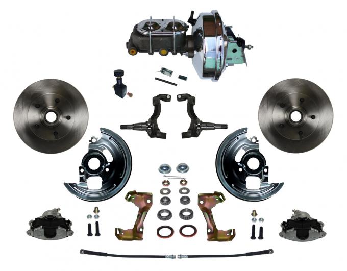 Leed Brakes Power Front Kit with Plain Rotors and Zinc Plated Calipers FC1002-FB05