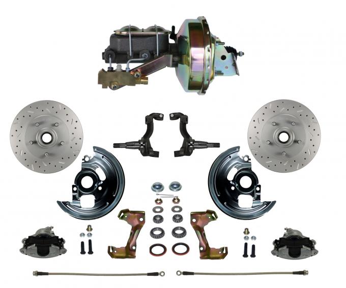 Leed Brakes Power Front Kit with Drilled Rotors and Zinc Plated Calipers FC1002-E1A3X