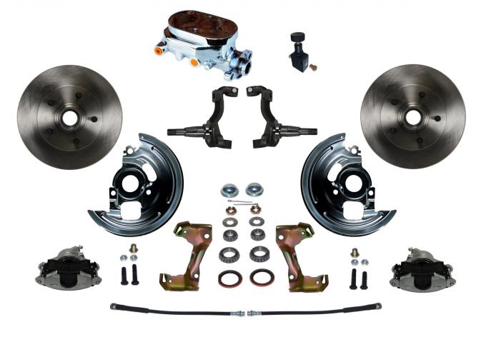 Leed Brakes Manual Front Kit with Plain Rotors and Zinc Plated Calipers FC1002-F05
