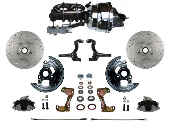 Leed Brakes Power Front Kit with Drilled Rotors and Zinc Plated Calipers FC1002-NBB2X