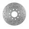 Leed Brakes Rear Disc Brake Kit with Drilled Rotors and Red Powder Coated Calipers RRC1008X